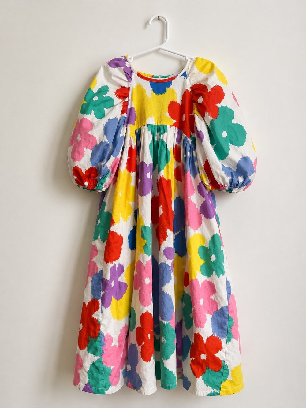 Colorful Floral Puff-Sleeve Maxi Dress - Stella McCartney Kids 10T
